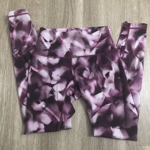 Lululemon pink leggings rare color!